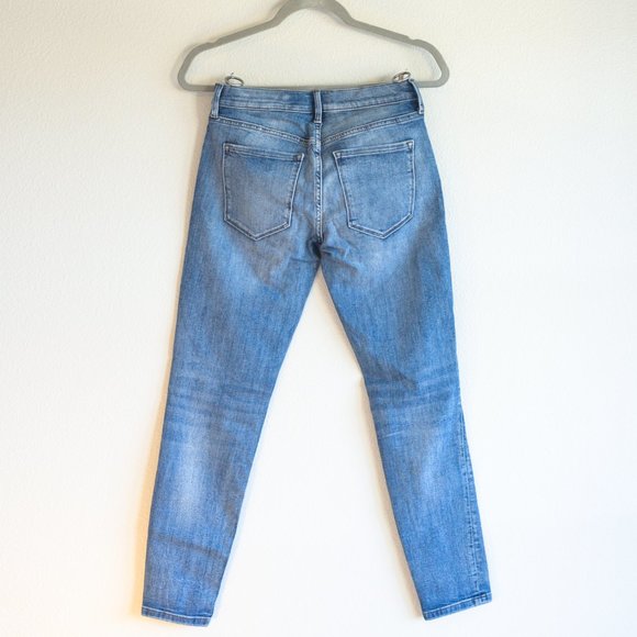 BANANA REPUBLIC Premium Denim Ripped Distressed Skinny Jeans, Size 26 - Picture 2 of 6